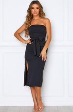 Hardest Part Midi Dress Black