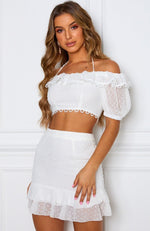 First Sight Mini Skirt White