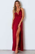 Akela Maxi Dress Wine