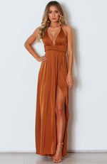 Akela Maxi Dress Rust