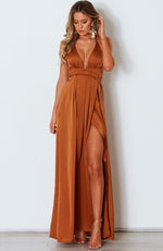 Akela Maxi Dress Rust