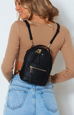 Zoe Mini Backpack Black