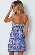 Jasmine Mini Dress Medina Blue