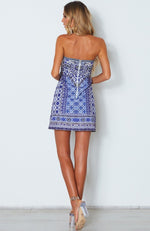 Jasmine Mini Dress Medina Blue