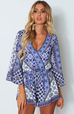 Adilah Playsuit Medina Blue