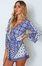 Adilah Playsuit Medina Blue