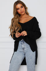 Soft Black Knit