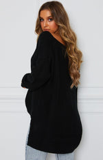 Soft Black Knit