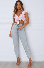 Set Sail Crop Pink Floral