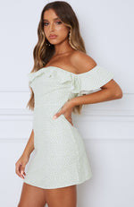 Major Cover Mini Dress Sage Print