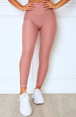 Peyton Panel Leggings Dusty Rose