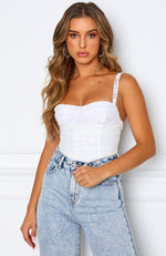 High Roller Bodysuit White