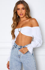 J'Adore Crop White