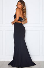 Steal The Night Maxi Skirt Black