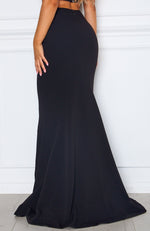 Steal The Night Maxi Skirt Black