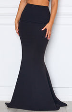 Steal The Night Maxi Skirt Black