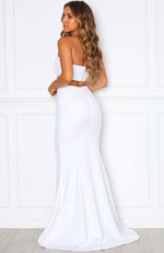 Steal The Night Maxi Skirt White