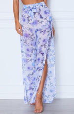 Carpre Tie Pants Fleur Print