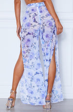 Carpre Tie Pants Fleur Print