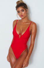 Playa Del Ray One Piece Red