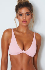 Hacienda Bikini Top Fairy Floss Rib