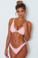 Hacienda Bikini Top Fairy Floss Rib