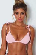 Pasadena Bikini Top Fairy Floss Rib