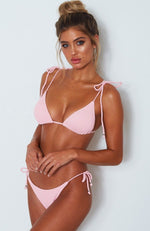 Pasadena Bikini Top Fairy Floss Rib