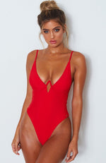 Playa Del Ray One Piece Red