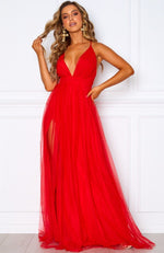 Guest List Maxi Dress Red