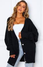 Book Club Cardigan Black