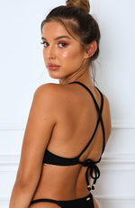 Sun Fizz Bikini Top Black