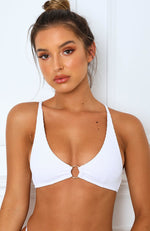 Sun Fizz Bikini Top White