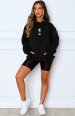 All In Oversized Hoodie Black