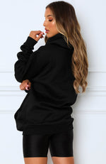 All In Oversized Hoodie Black