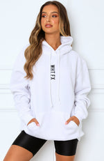 All In Oversized Hoodie White