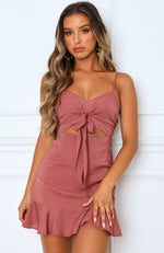 Elora Mini Dress Mauve