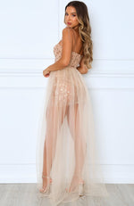 In The Spotlight Maxi Dress Gold