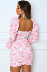 Watch The Runway Mini Dress Pink Floral