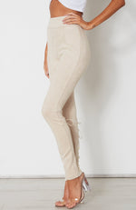 Seduction Suede Leggings Sand