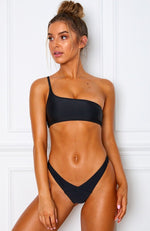 Hamptons Bikini Top Black