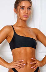 Hamptons Bikini Top Black