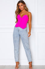 Set On You Bustier Hot Pink