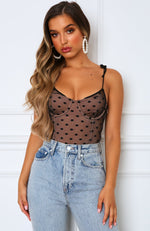 Cocktail Hour Bodysuit Black