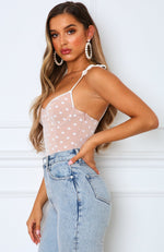 Cocktail Hour Bodysuit White