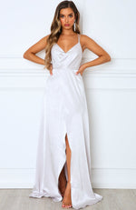 Leading Lady Maxi Dress Silver