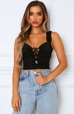 Break Even Bustier Black