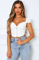 What About Love Crop White