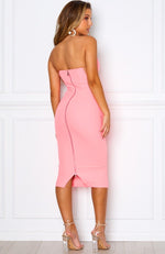 Bellini Breeze Midi Dress Neon Pink