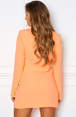 Long Island Blazer Dress Peach